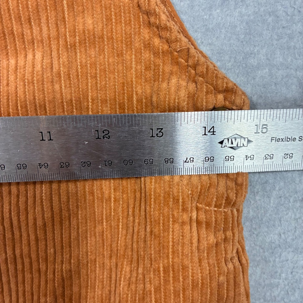 Cupcakes and Cashmere Kids Rust Orange Corduroy Jumper Dress Size 8 Pockets - Picture 6 of 7